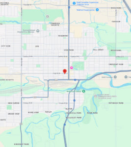 Map showing location of 401 Victoria Avenue North in Hamilton, Ontario