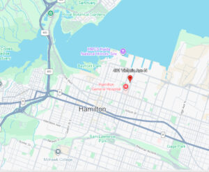 Map showing location of Units 102 and 103 near Port Stanley, Ontario