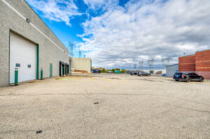 Drive-around access and loading area at 7205 Edwards Boulevard